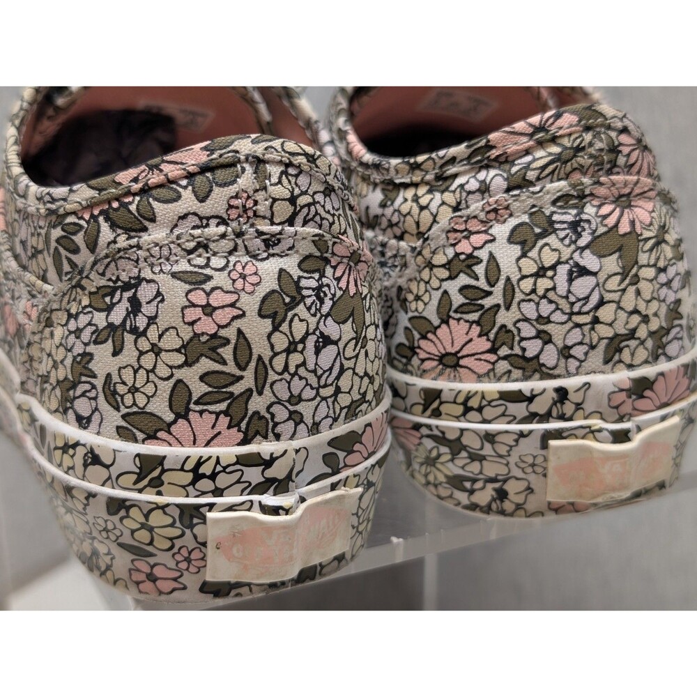 Vans Women’s Authentic All Over Print Mono Floral Low Top Sneaker Shoes Size 7 - Picture 6 of 9